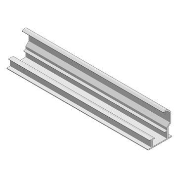 Alu. inleg profiel onder H35mm L=6650mm