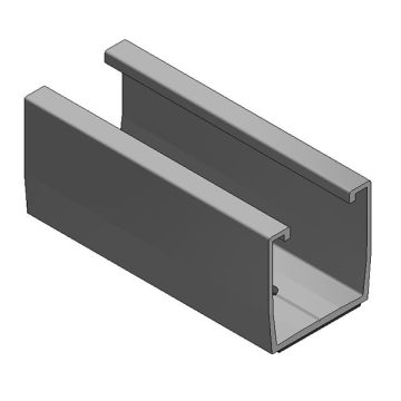 Alu. trapezium profiel L=120mm + EPDM (4 gaten)