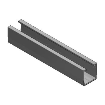 Alu. trapezium profiel L=280mm + EPDM
