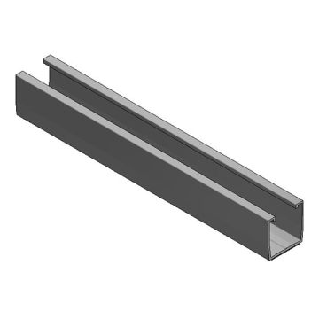 Alu. trapezium profiel L=360mm + EPDM