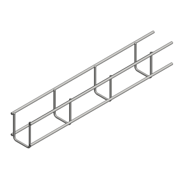 Zink- alu draadgoot b=50 h=60 L=3000mm