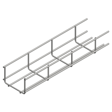 Zink- alu draadgoot b=100 h=60 L=3000mm