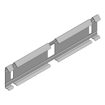 Zink- mag koppelplaat draadgoot h=60 clip-on