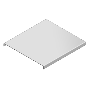 Zink- mag deksel draadgoot b=150 L=2000mm