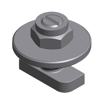 Rvs hamerkop M8x20mm + ring + borgmoer