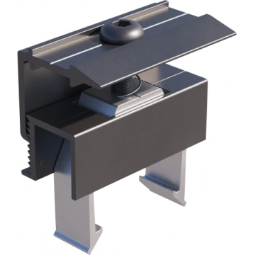 RoBoost-RoFast end clamp universal black complete