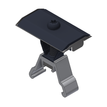 ValkAce - Panel clamp middle-Black Clampingrange:25-40mm.T30