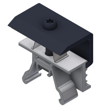 ValkAce - Panel clamp side- Black Clampingrange:25-40mm.T30