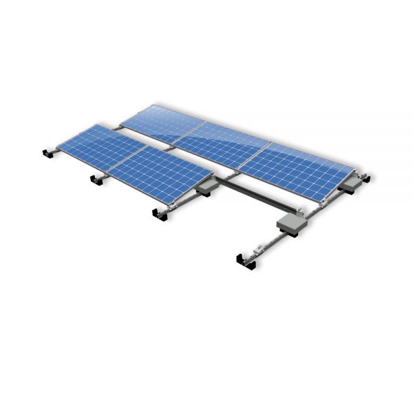 Van der Valk Producten bij Solartoday - Fotovoltage - verbindings- en bevestigingselementen - Alu achter voet ValkPro+ L10° zijkant
